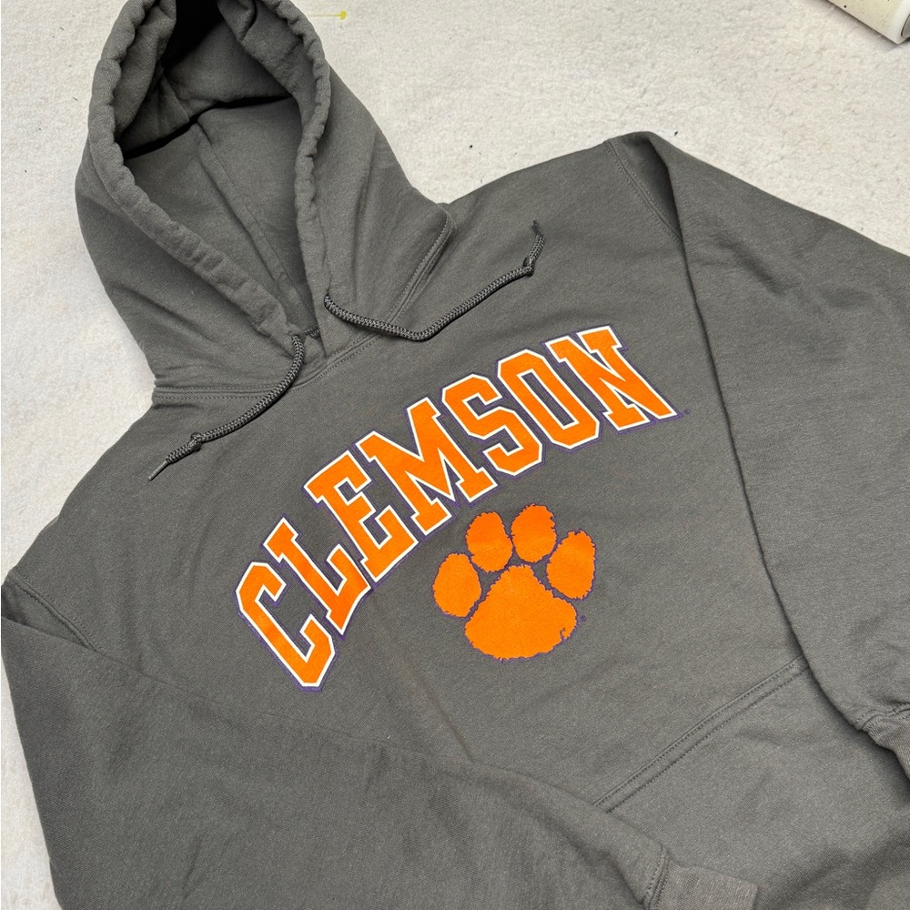 Fanatics Clemson University Tigers Men’s Medium Gray‎ Hoodie Sweatshirt